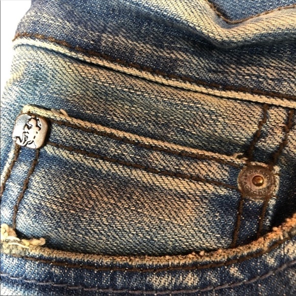 Rare Andy Warhol X LEVI'S Denim Mini Blue Skirt 28 - Picture 7 of 8